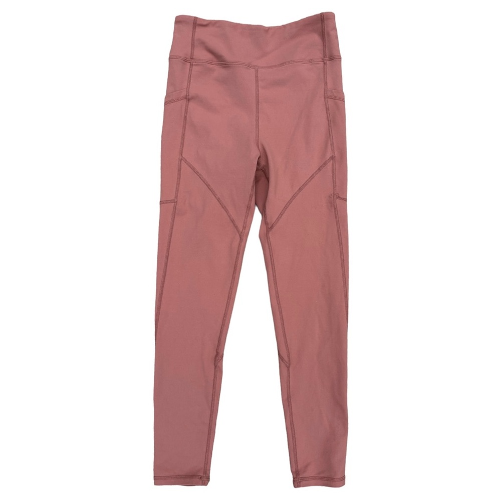 Savvi | Salmon Ankle Cropped Leggings